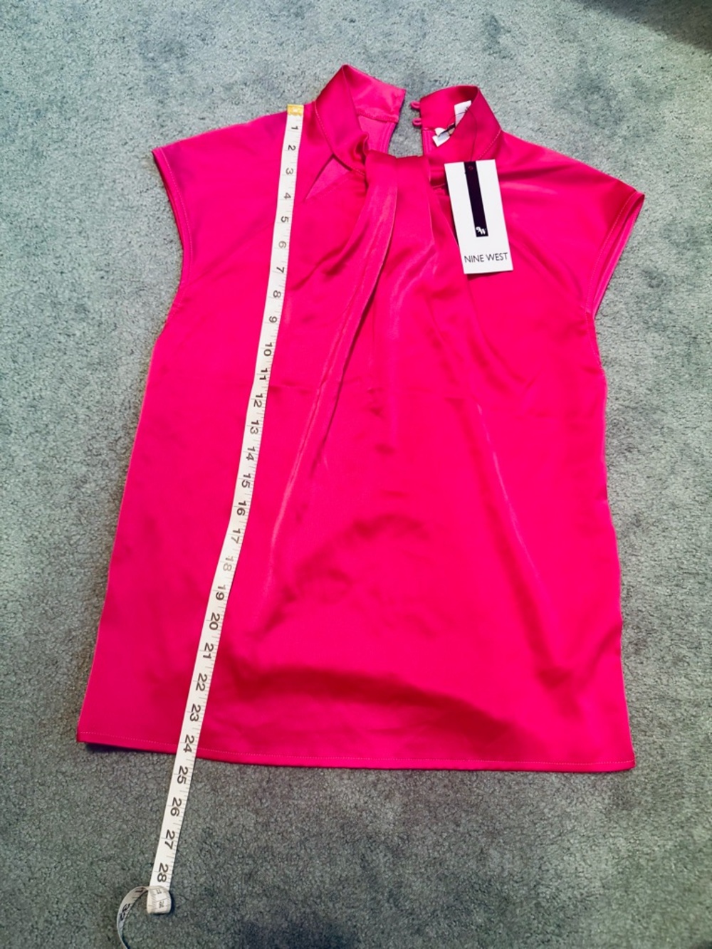 NINE WEST Fuchsia Pink Women Blouse Size SMALL NWT
